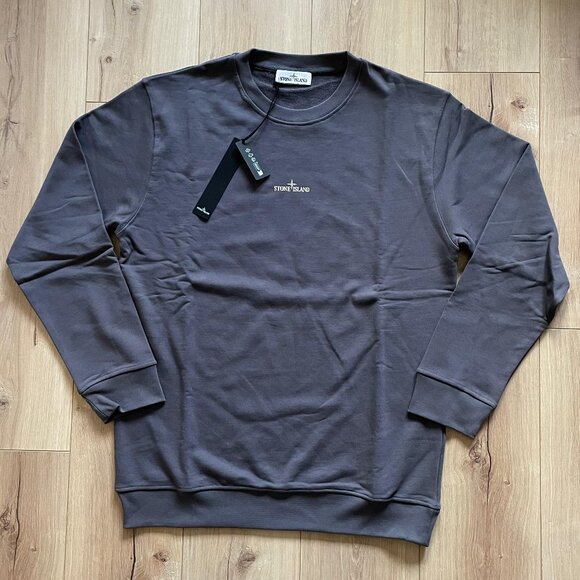 Stone Island Men's Gray Crewneck Sweaters Xxl - Picture 2 of 6